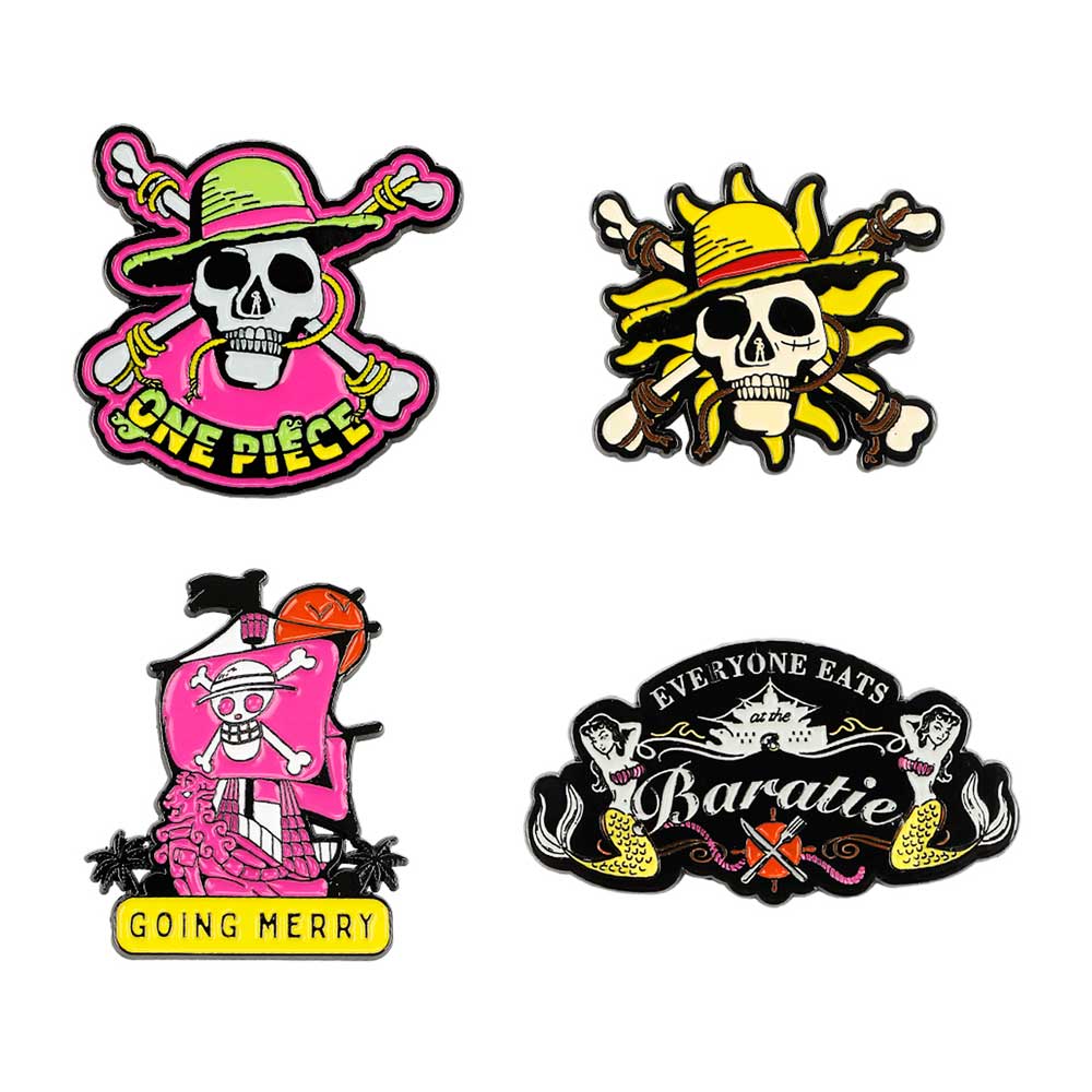 One Piece Enamel best Pin Bundle