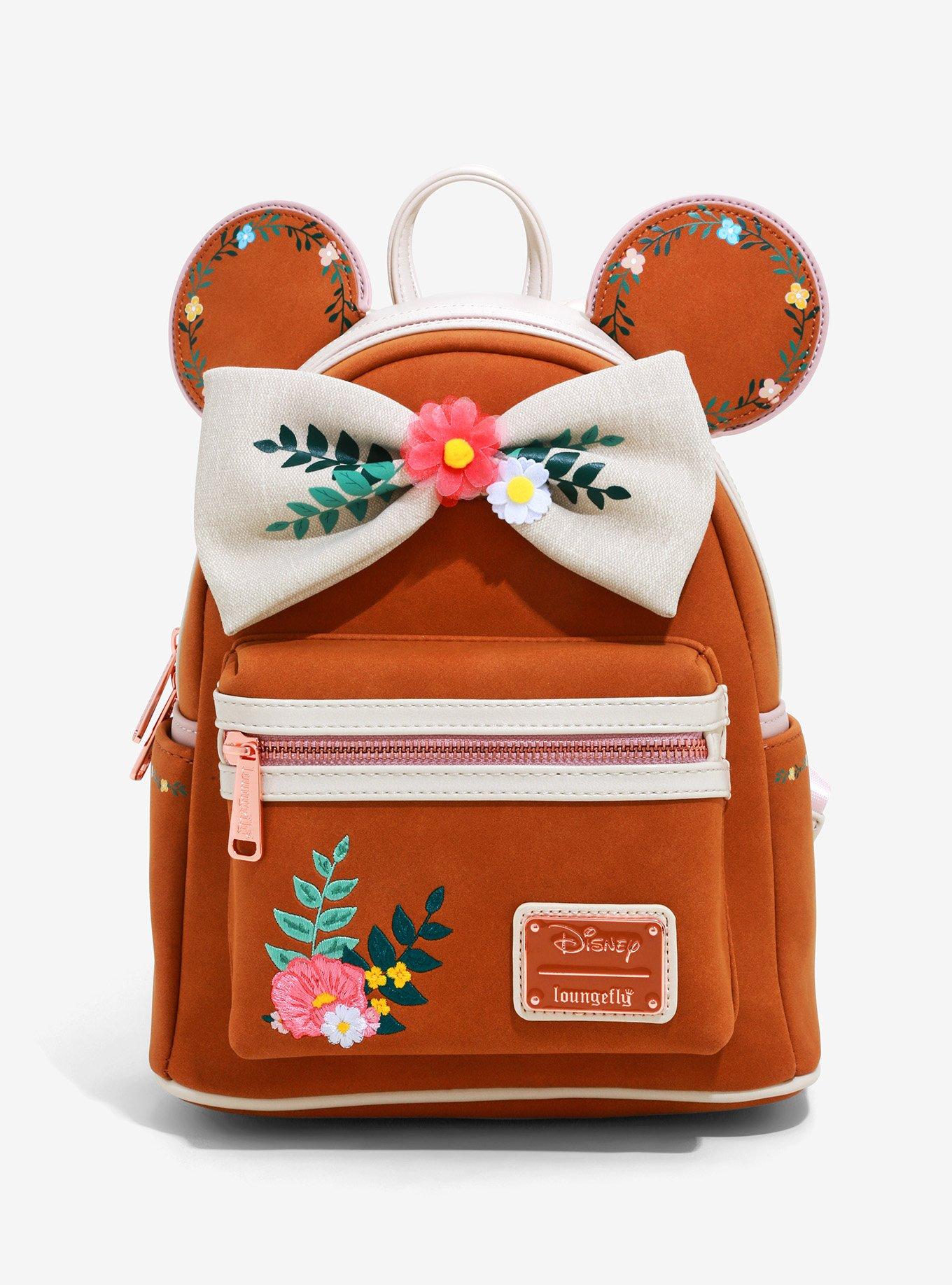 Loungefly Disney retailer Minnie Mouse Fall Floral Mini Backpack