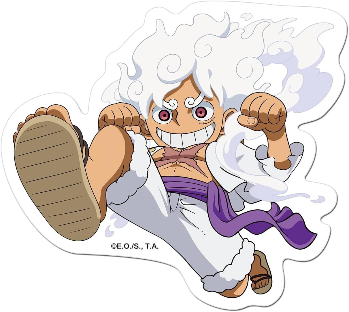 one piece treasure cruise gear 5 One Piece: Chibi Monkey D. Luffy Gear 5 #02 Car Sticker