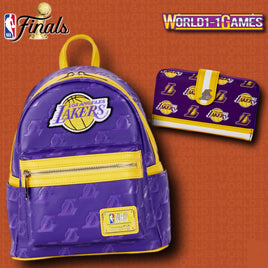 NBA Playoffs Los Angeles Lakers Bundle - Mini Backpack + Wallet Loungefly