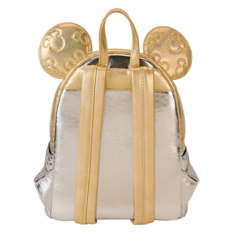 Minnie Mouse Metallic Gold & Silver Quilted Mini Backpack