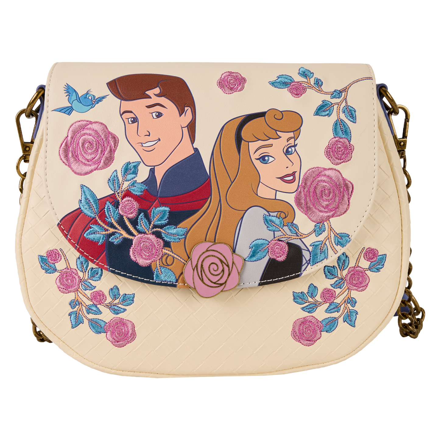 LF DISNEY PRINCESS AURORA & PRINCE PHILLIP CROSSBODY BAG