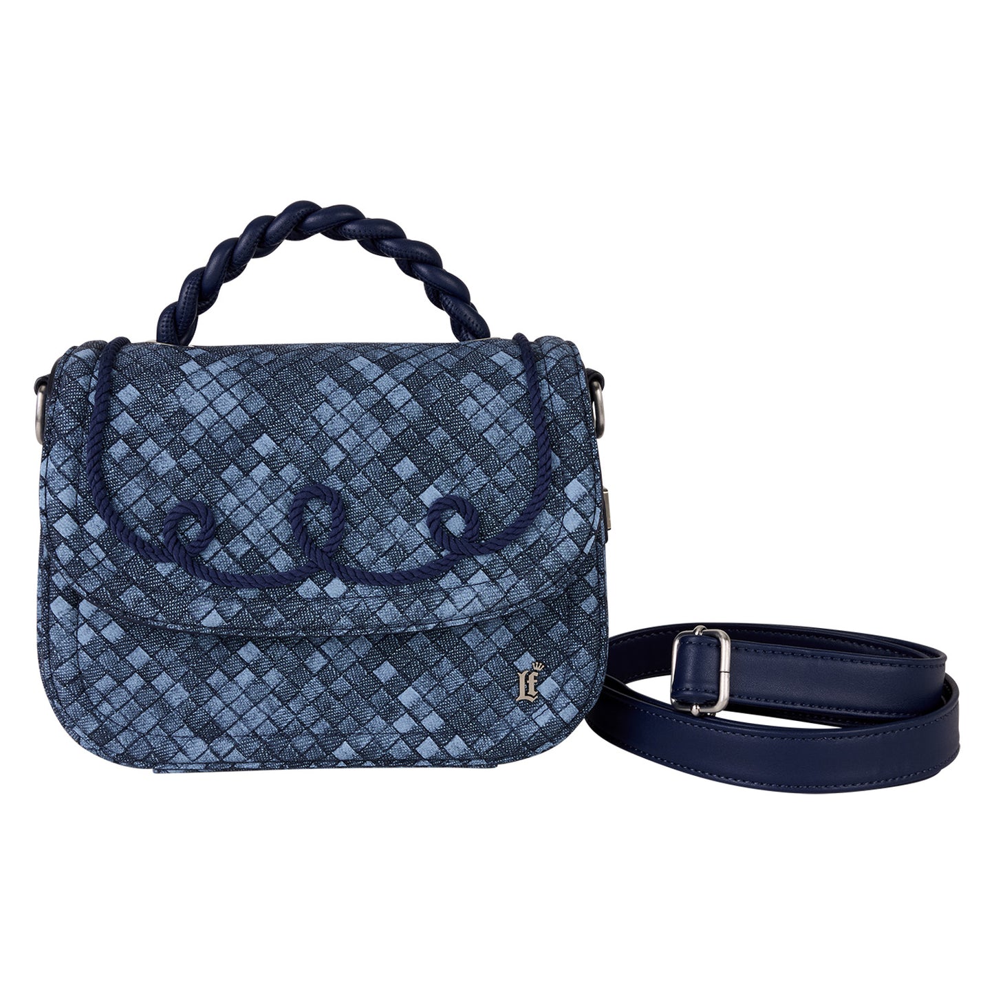 LOUNGEFLY DENIM CROSSBODY BAG