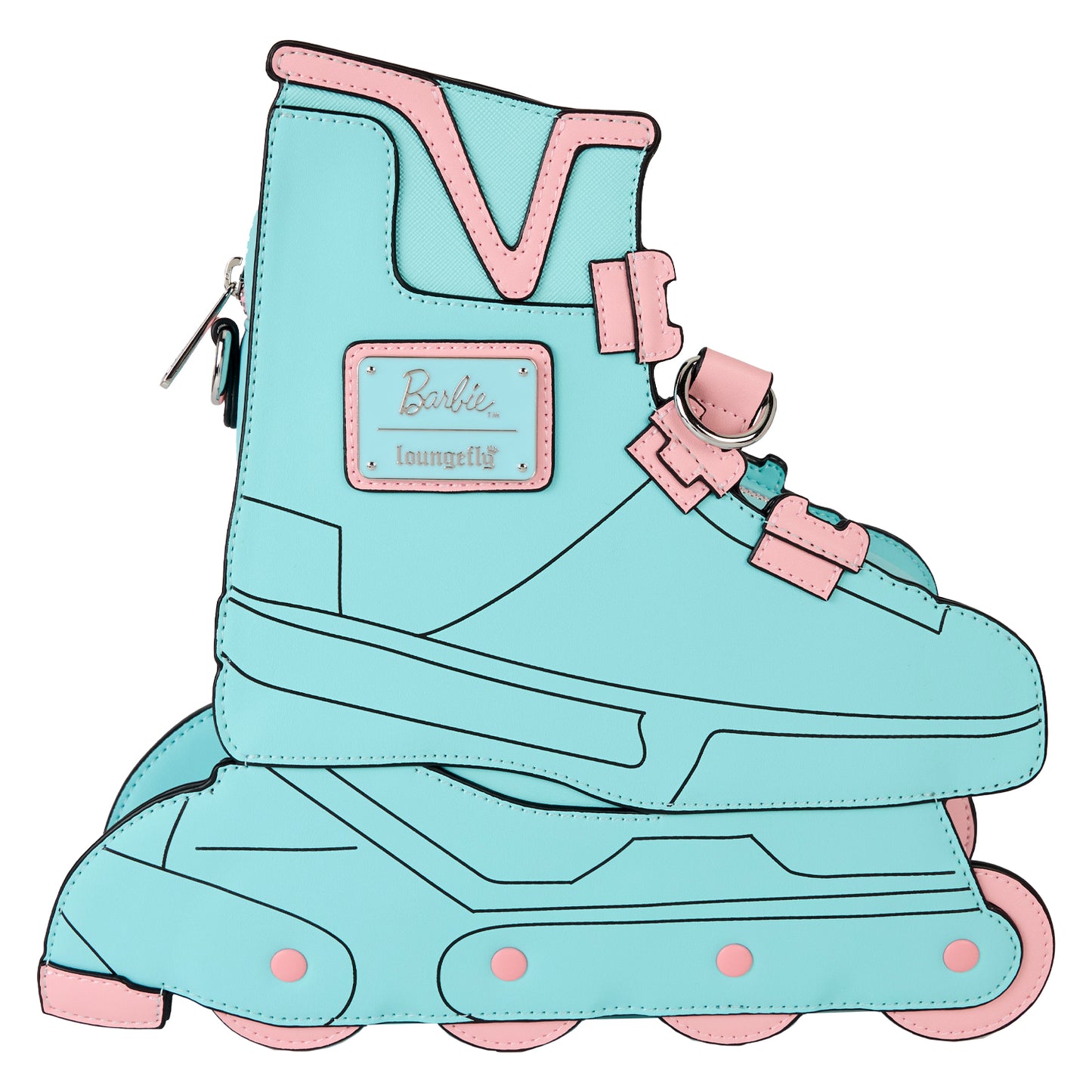 LF MATTEL CLASSIC BARBIE FIGURAL SKATE CROSSBODY BAG