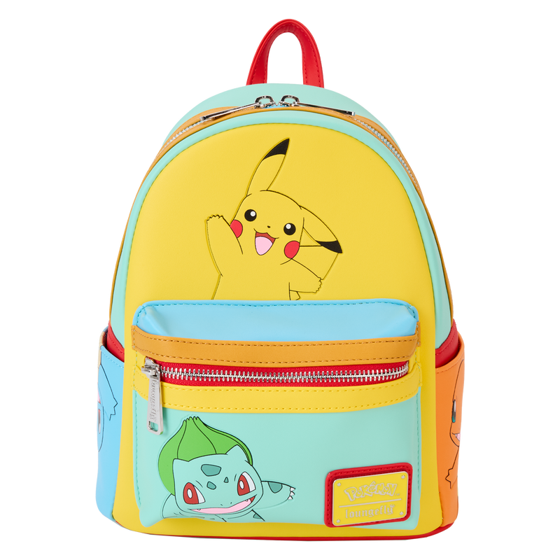 boy mini backpack Pokemon Color Block Starters Mini Backpack