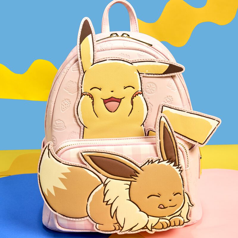 eevee mini backpack Loungefly Pokemon Cafe Pikachu and Eevee Food Mini Backpack GameStop Exclusive