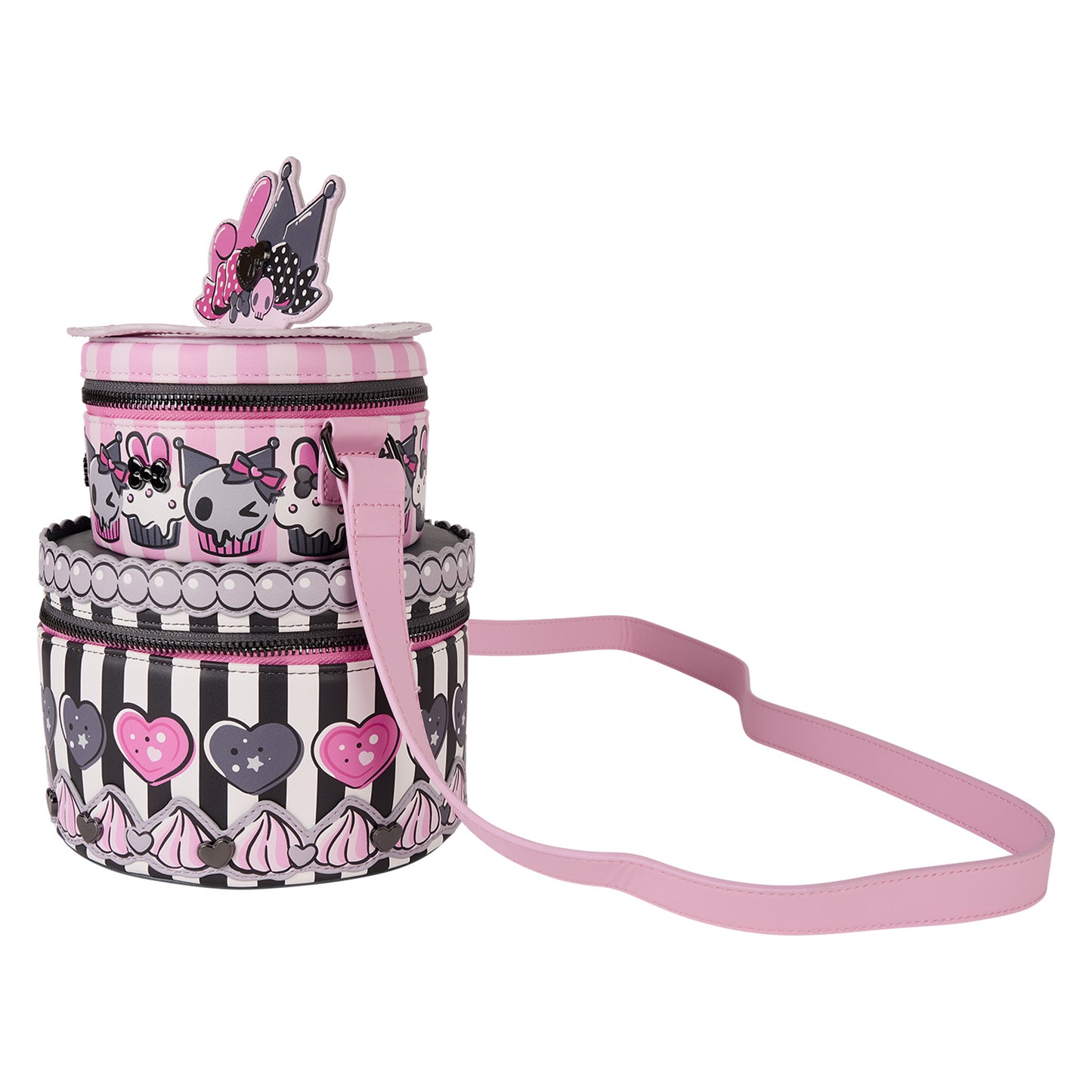 LF SANRIO MY MELODY AND KUROMI FIGURAL CROSSBODY BAG