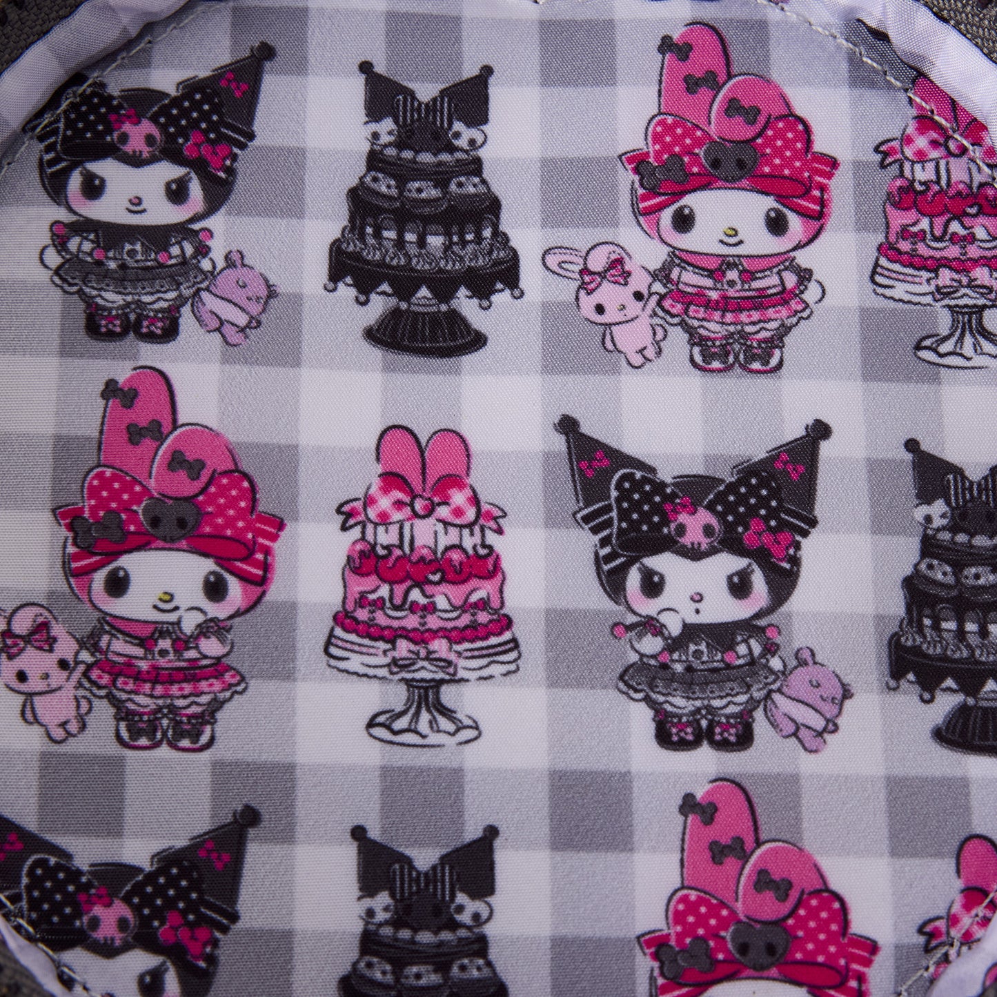 LF SANRIO MY MELODY AND KUROMI FIGURAL CROSSBODY BAG