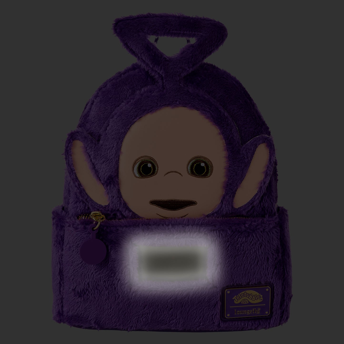 LF Teletubbies Tinky-Winky Plush Cosplay Light Up Mini Backpack