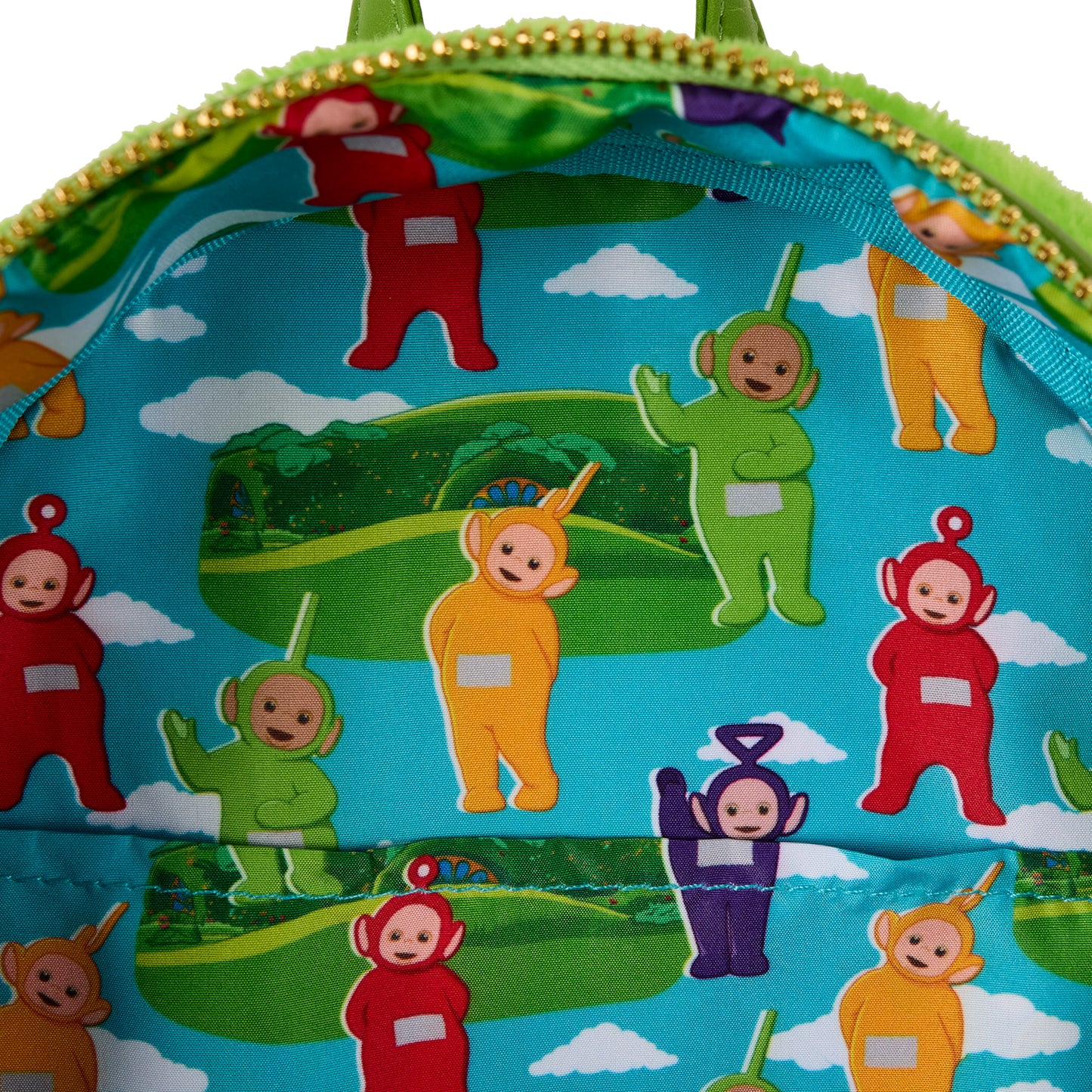 LF Teletubbies Dipsy Plush Cosplay Light Up Mini Backpack