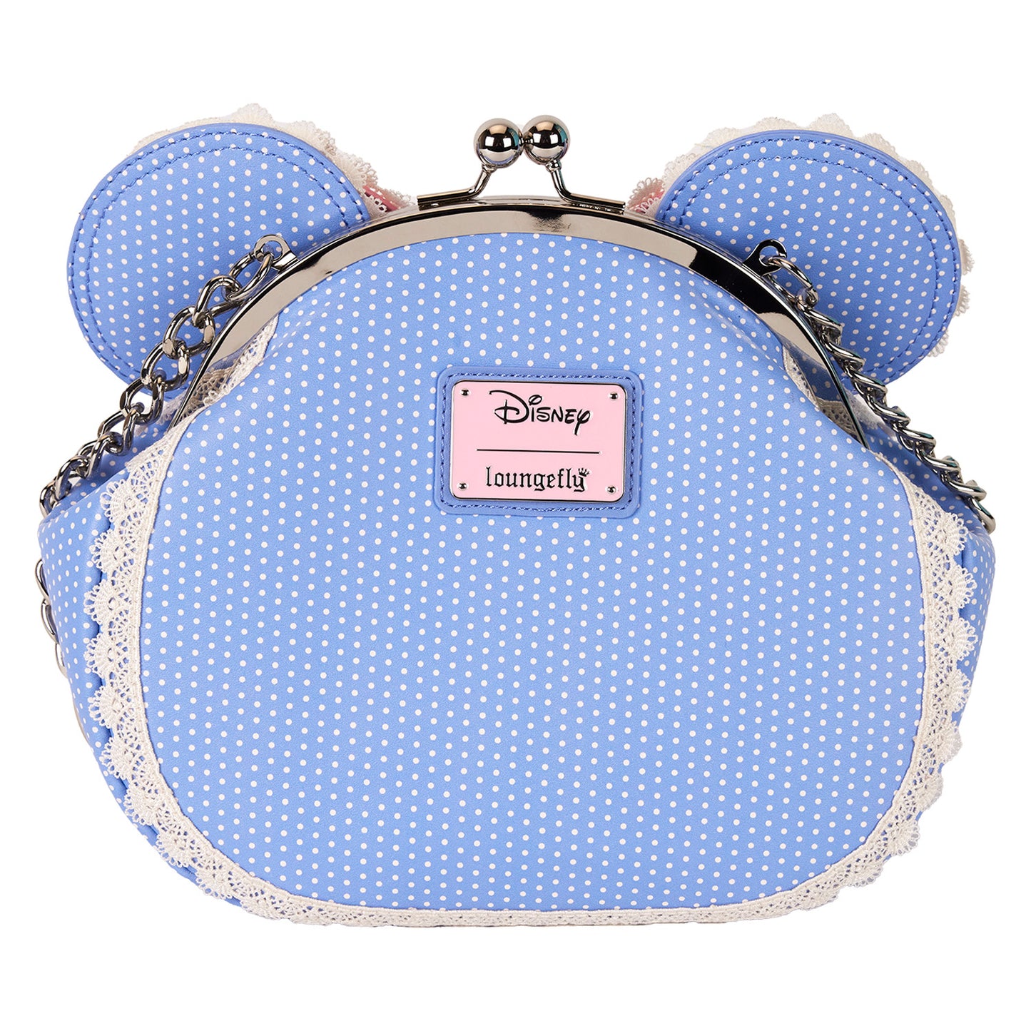 LF DISNEY MINNIE FLORAL AND LACE KISSLOCK CROSSBODY BAG