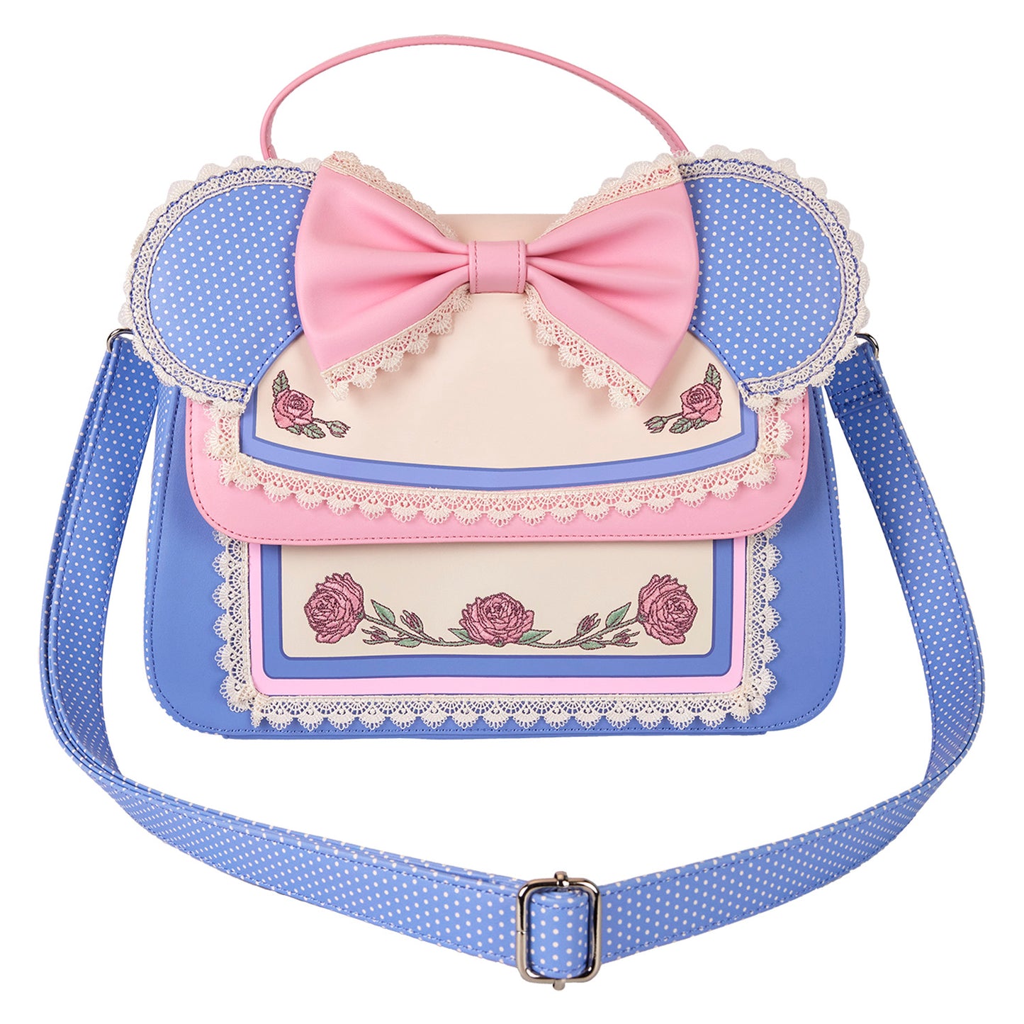 LF DISNEY MINNIE FLORAL AND LACE EARS CROSSBODY BAG