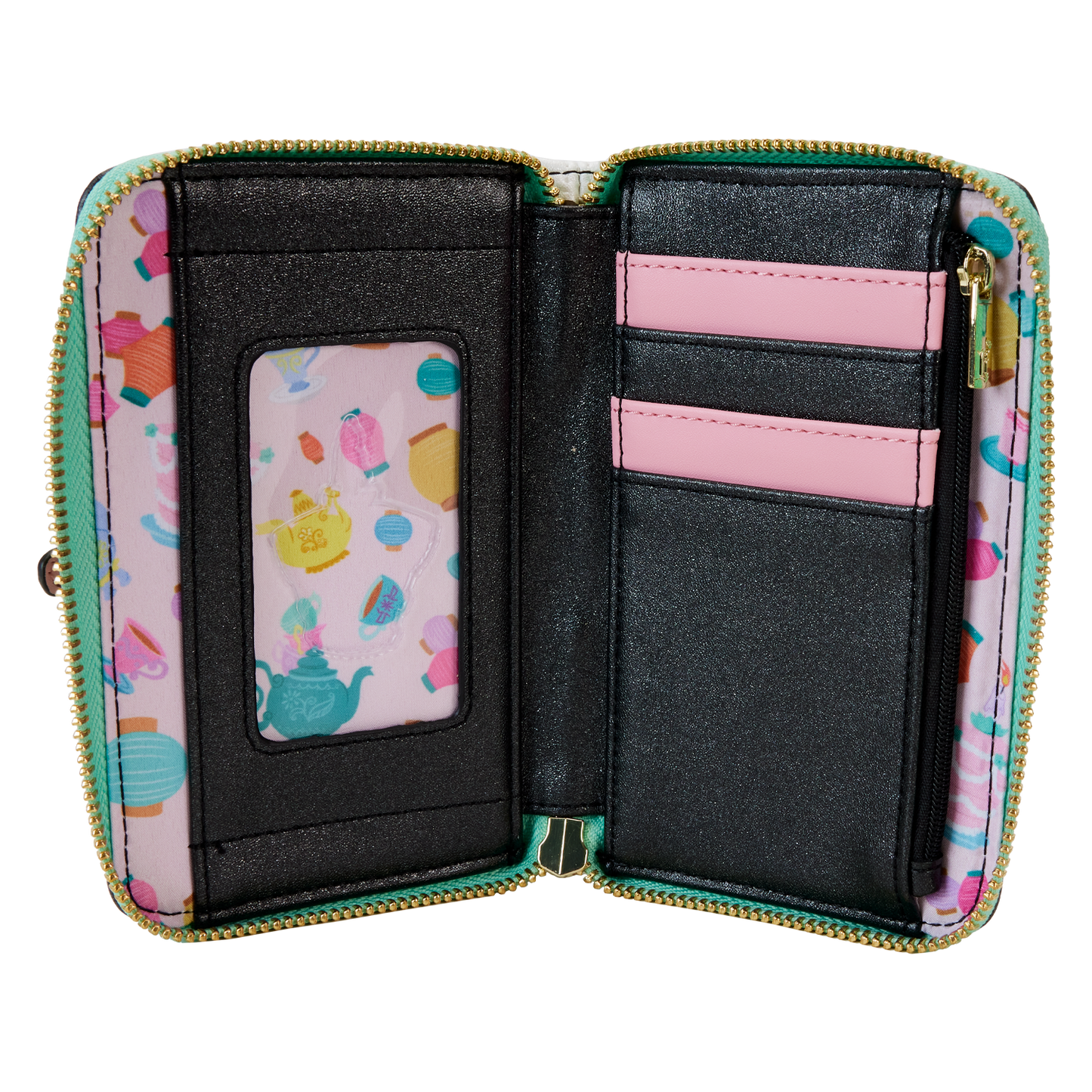 Alice in Wonderland Unbirthday Zip Around Wallet