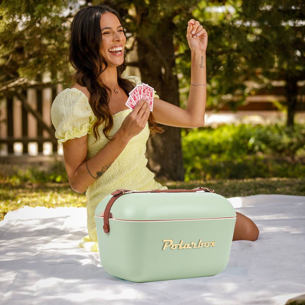 POLARBOX OLIVE 20L COOLER - GOLD