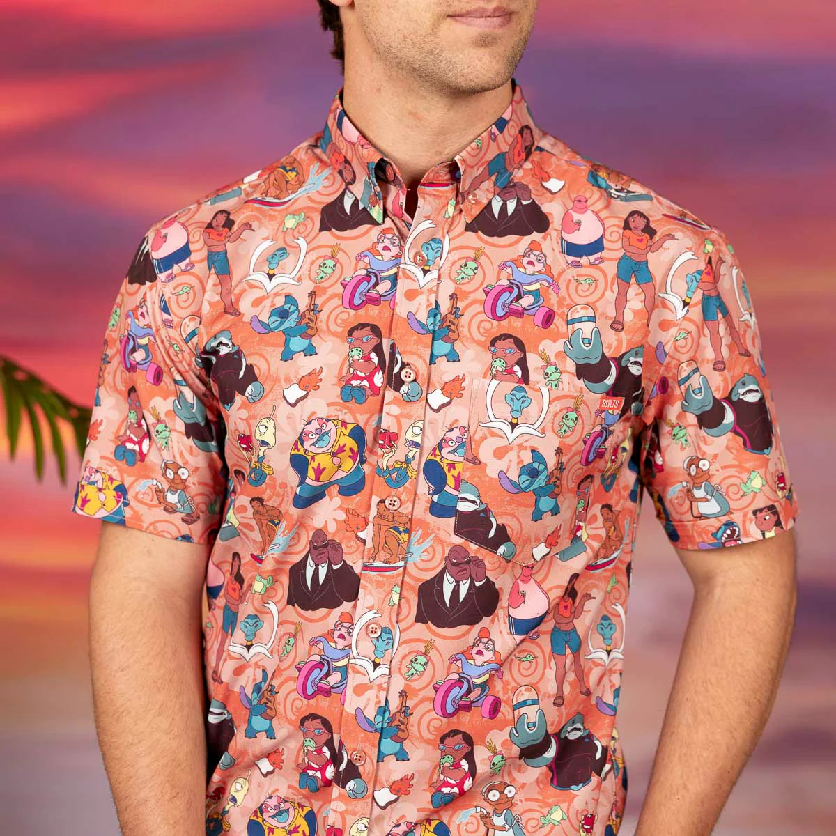 Disney's Lilo & Stitch "Ohana Means Family" – KUNUFLEX Short Sleeve Shirt