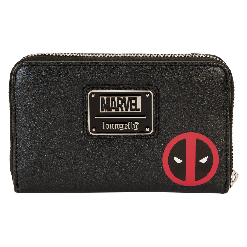 Marvel Metallic Deadpool Cosplay Zip Around Wallet