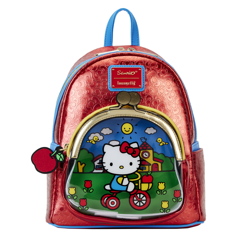 Sanrio Hello Kitty 50th Anniversary Coin Bag Metallic Mini Backpack Sanrio Hello Kitty 50th Anniversary Coin Bag Metallic Mini Backpack