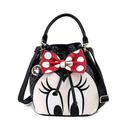 Disney Minnie Mouse Bow Bucket Crossbody Bag