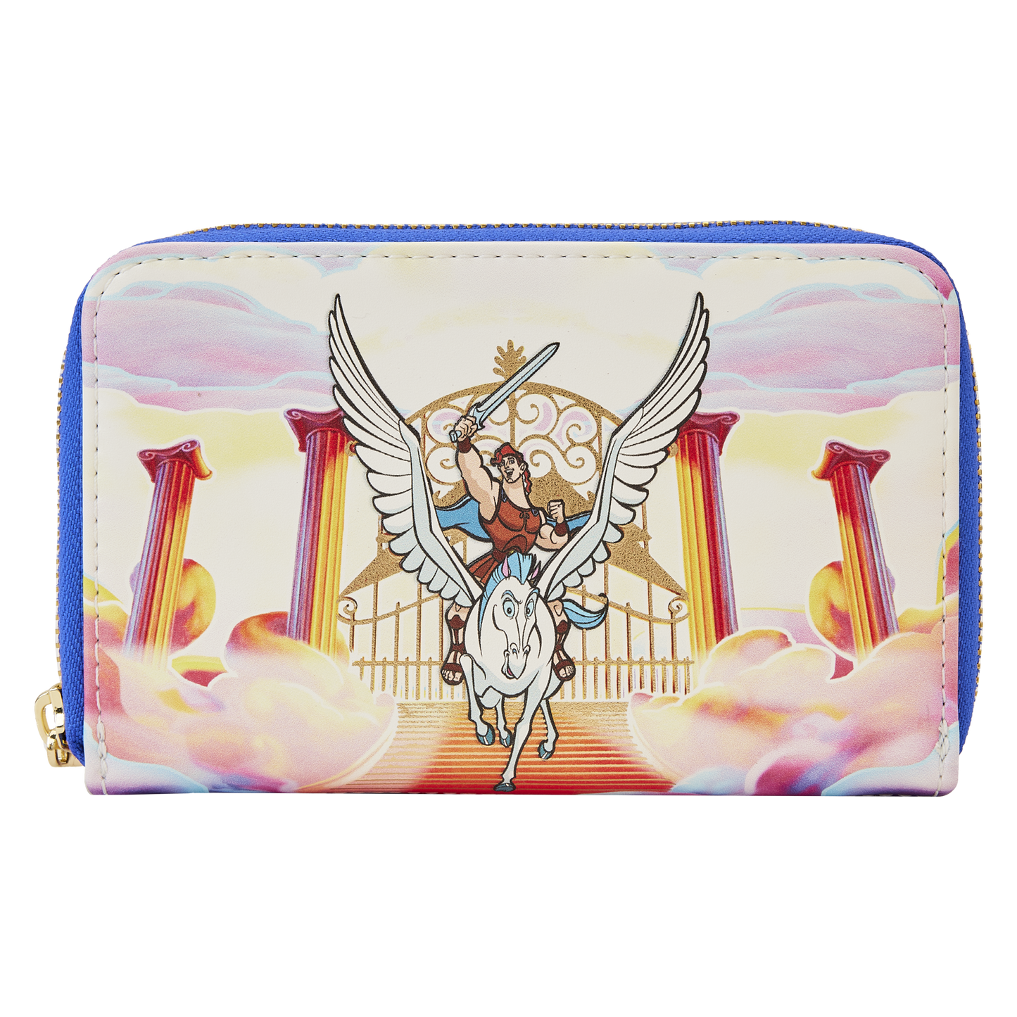Hercules Mount Olympus Golden Gates Zip Around Wallet