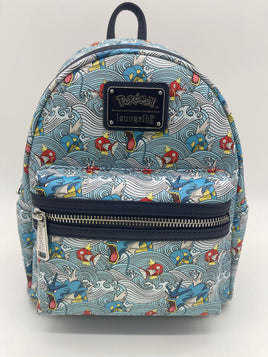 Exclusive Loungefly Pokémon Magikarp & Gyrados AOP Mini Backpack