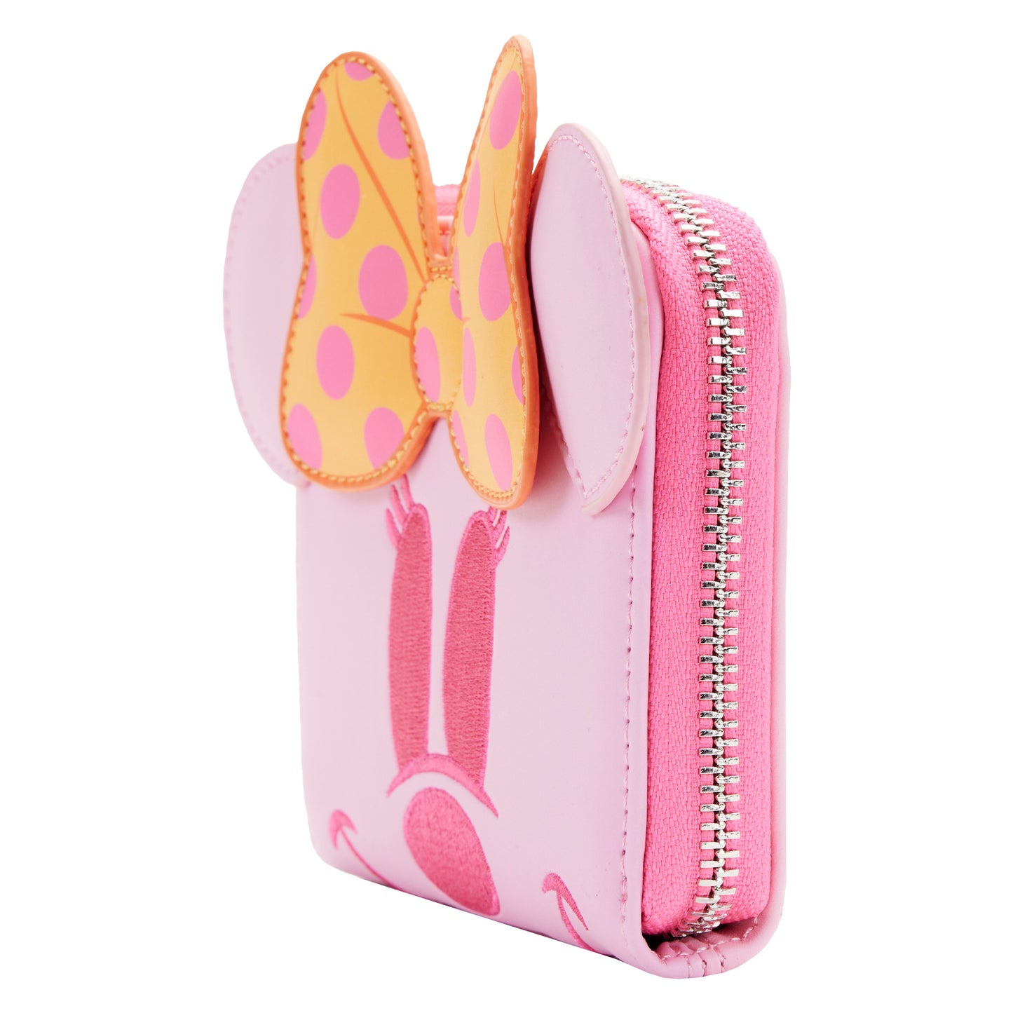 PASTEL GHOST MINNIE GLOW IN THE DARK ZIP AROUND WALLET