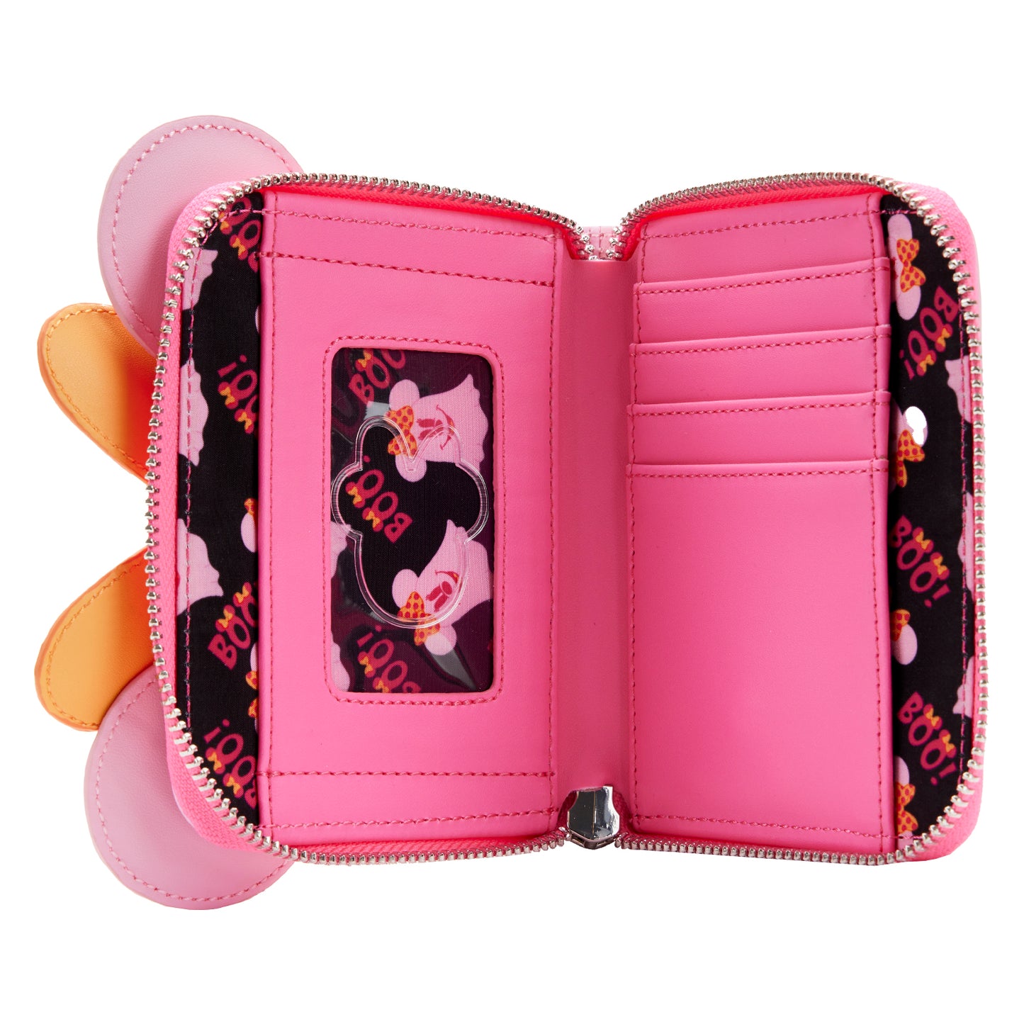 PASTEL GHOST MINNIE GLOW IN THE DARK ZIP AROUND WALLET