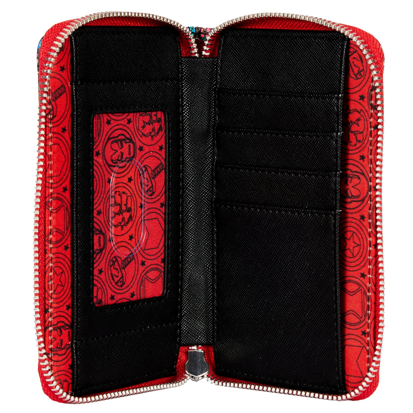 Avengers Floral Tattoo Zip Around Wallet