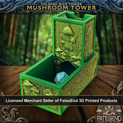 Folding Mushroom Tower & Storage | TTRPG, D&D, Daggerheart