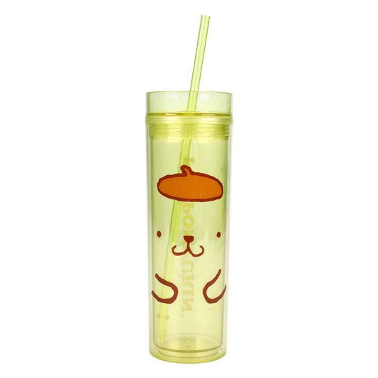 Pom Pom Purin 16 oz. Slim Plastic Travel Cup