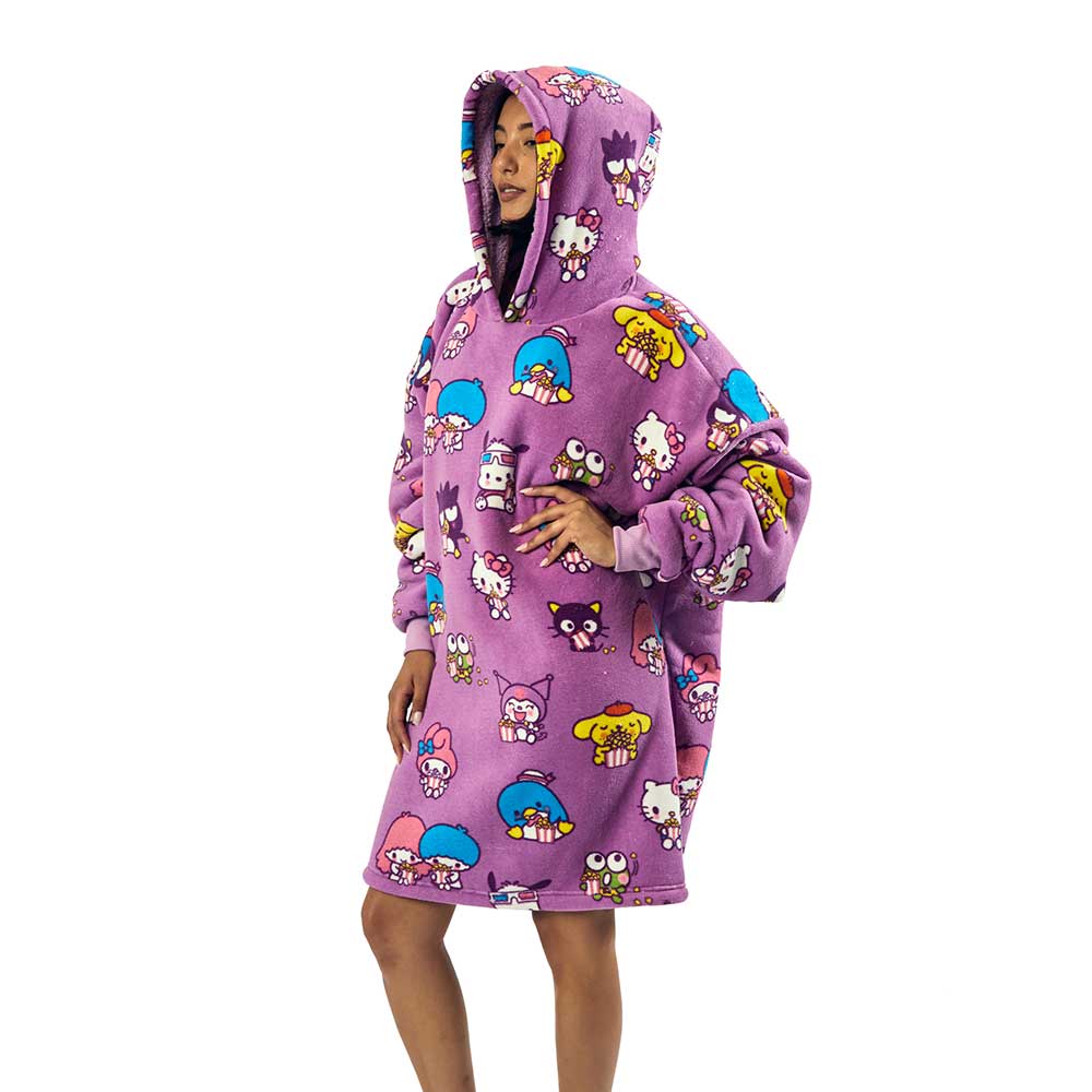 Hello Kitty & Friends Character Toss Hoodie Blanket