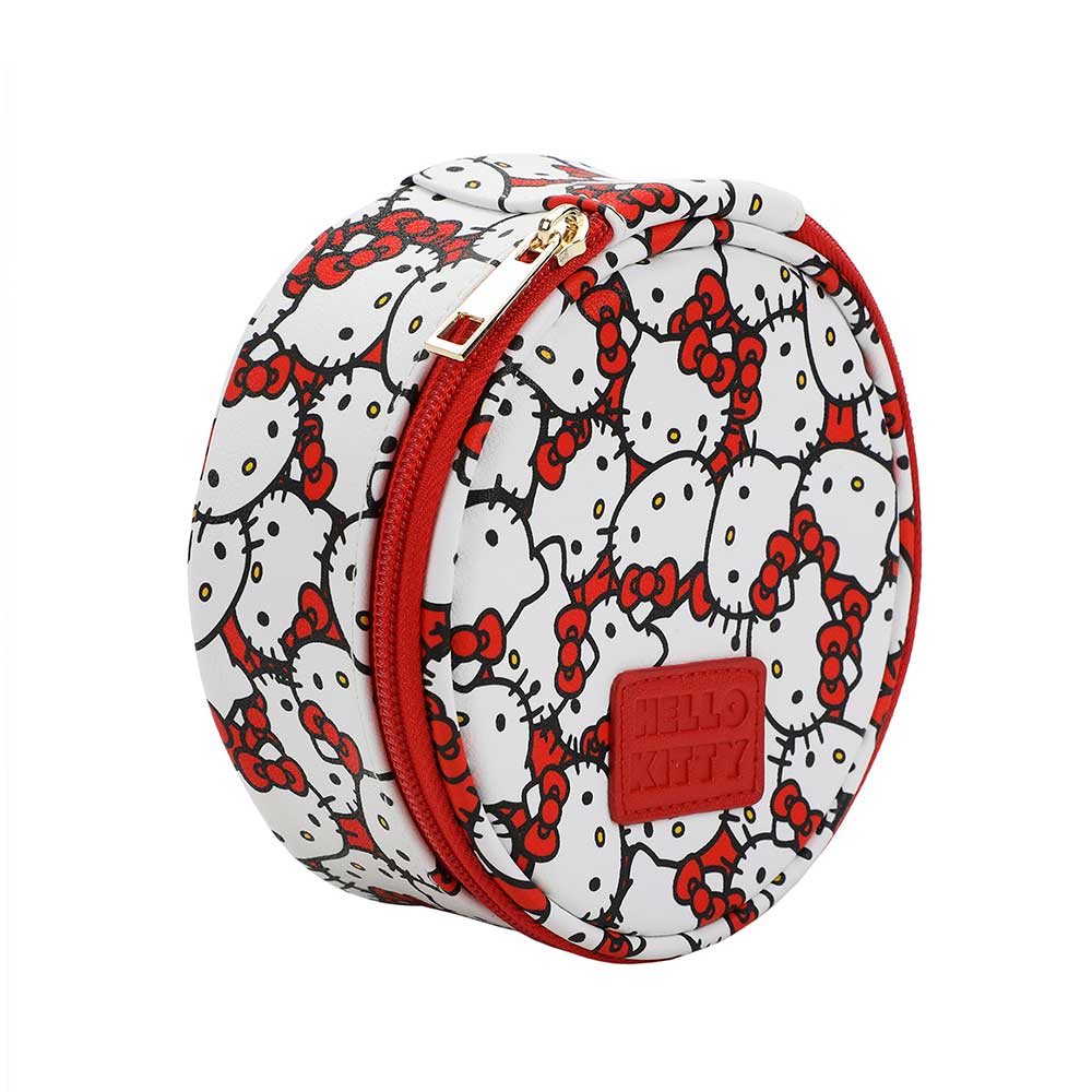 Hello Kitty Round Travel Cosmetic Bag