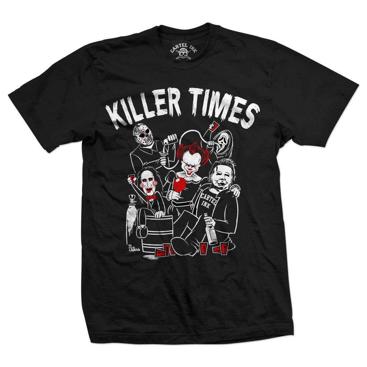 5676-BLACK WHITE RED | Killer Times 3
