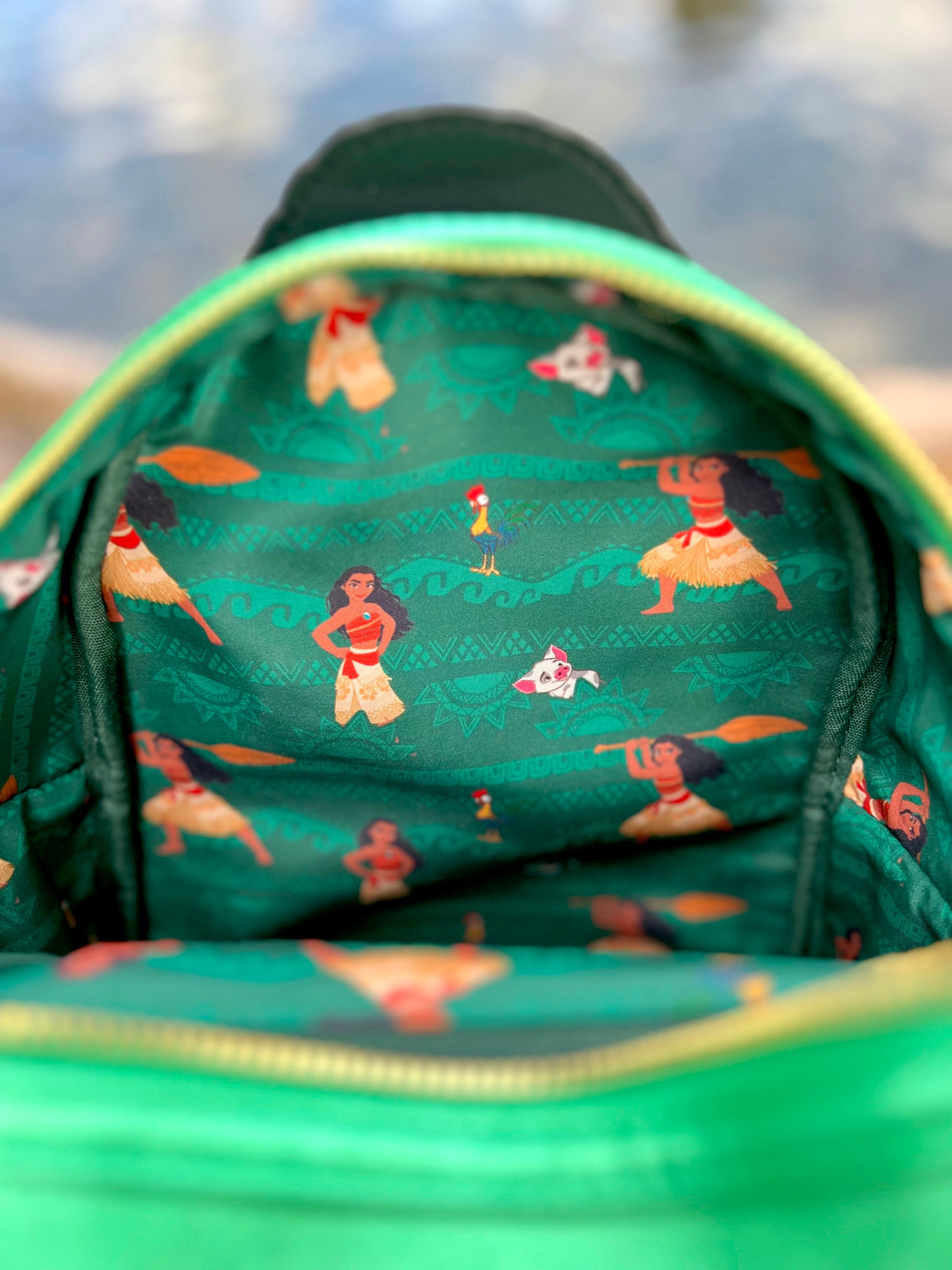 Moana Heart of Te Fiti Sequins Loungefly Mini Backpack 7