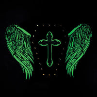 Glow in the Dark Coffin Bag w/ Angel Wings