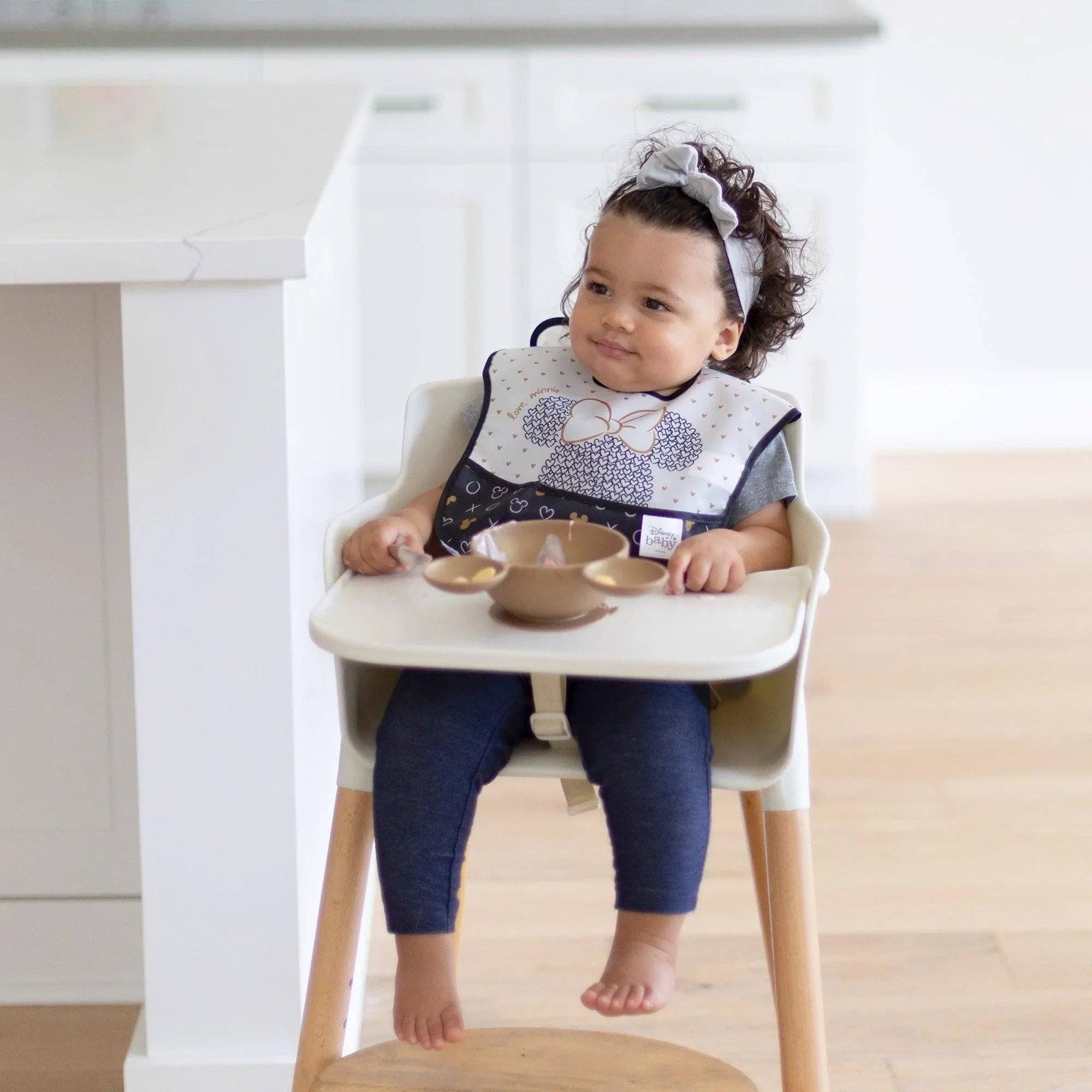 Silicone First Feeding Set: Minnie Mouse Gold 8