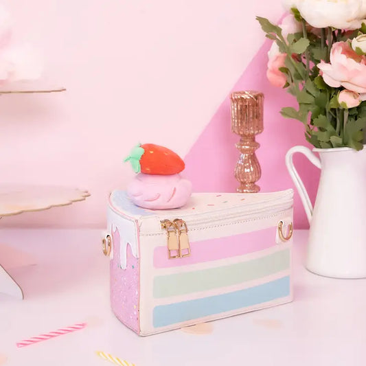 Piece of Cake Slice Crossbody - Strawberry Confetti