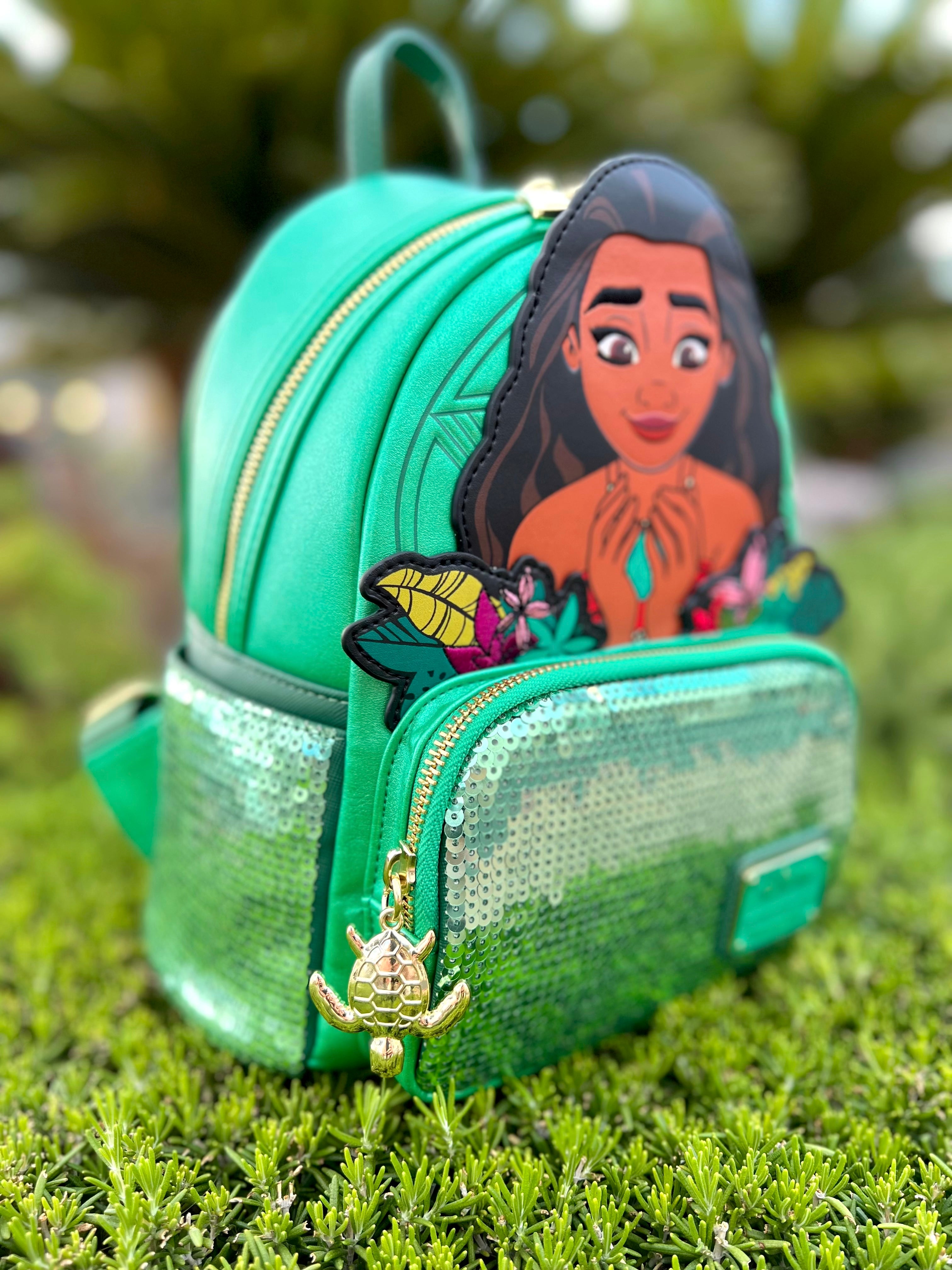 Moana Heart of Te Fiti Sequins Loungefly Mini Backpack 5