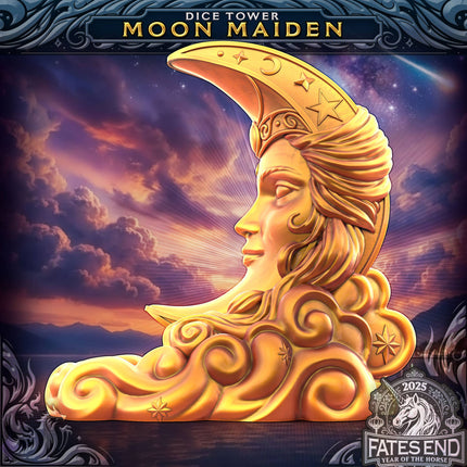 Moon Maiden Dice Tower & Storage | TTRPG, D&D, TCG, CoC