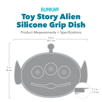 Silicone Grip Dish: Toy Story Alien