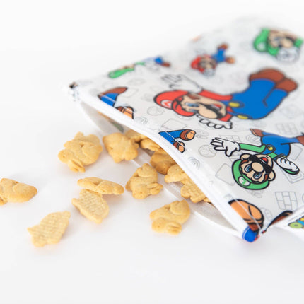 Reusable Snack Bag, Large: Super Mario™ & Luigi