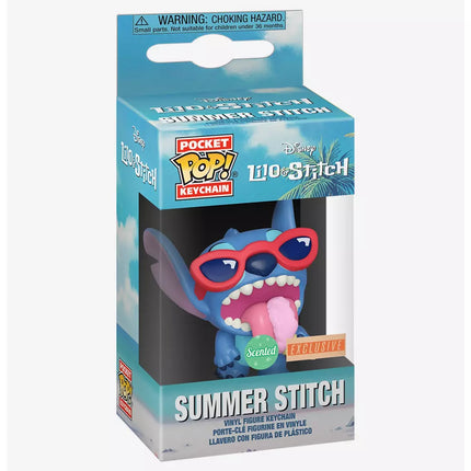Funko Pocket Pop! Disney Lilo & Stitch Summer Stitch Scented Vinyl Keychain - BoxLunch Exc