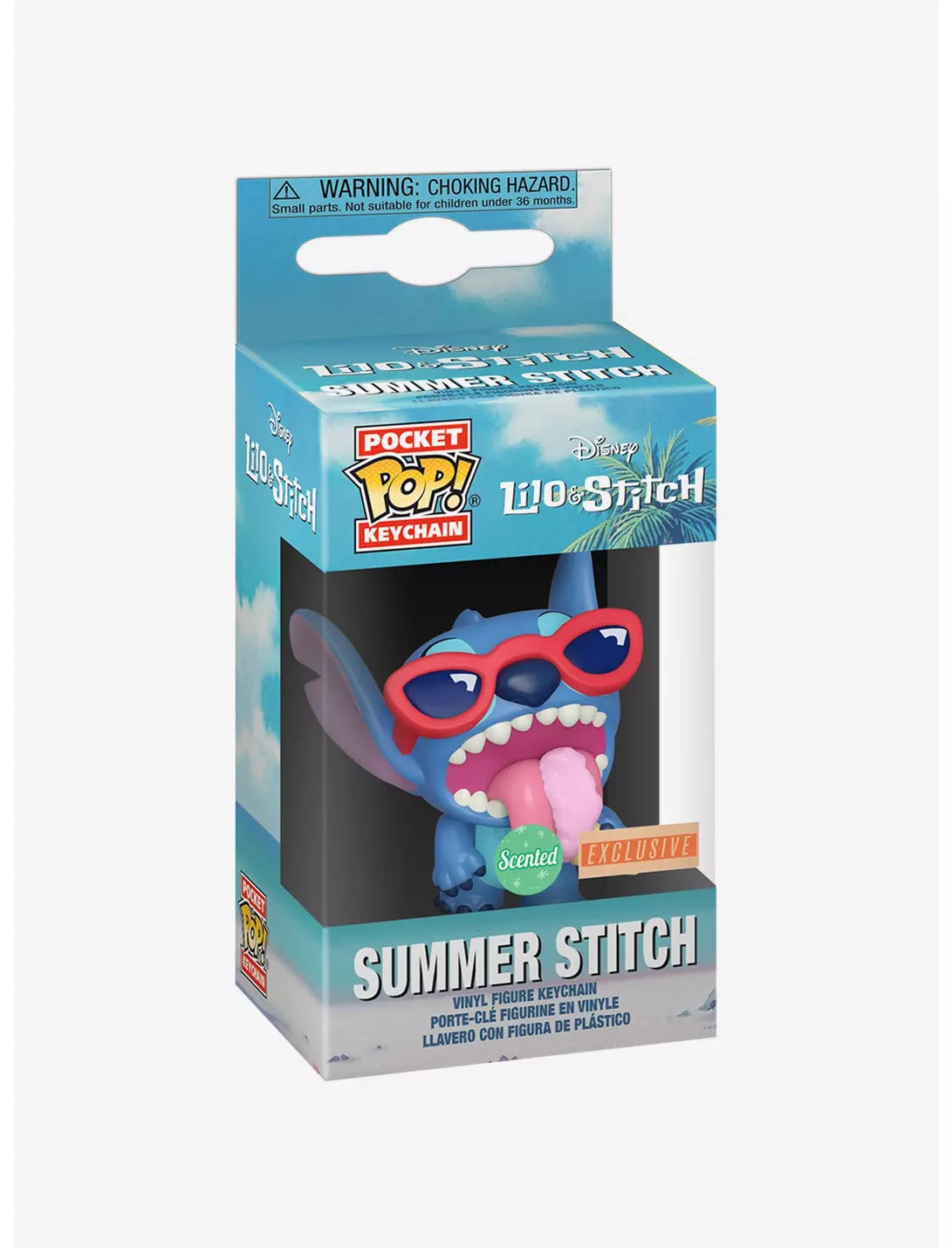 Funko Pocket Pop! Disney Lilo & Stitch Summer Stitch Scented Vinyl Keychain - BoxLunch Exc