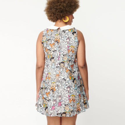FLINTSTONES X SP SWING DRESS FLINTSTONES CHARACTER PRINT