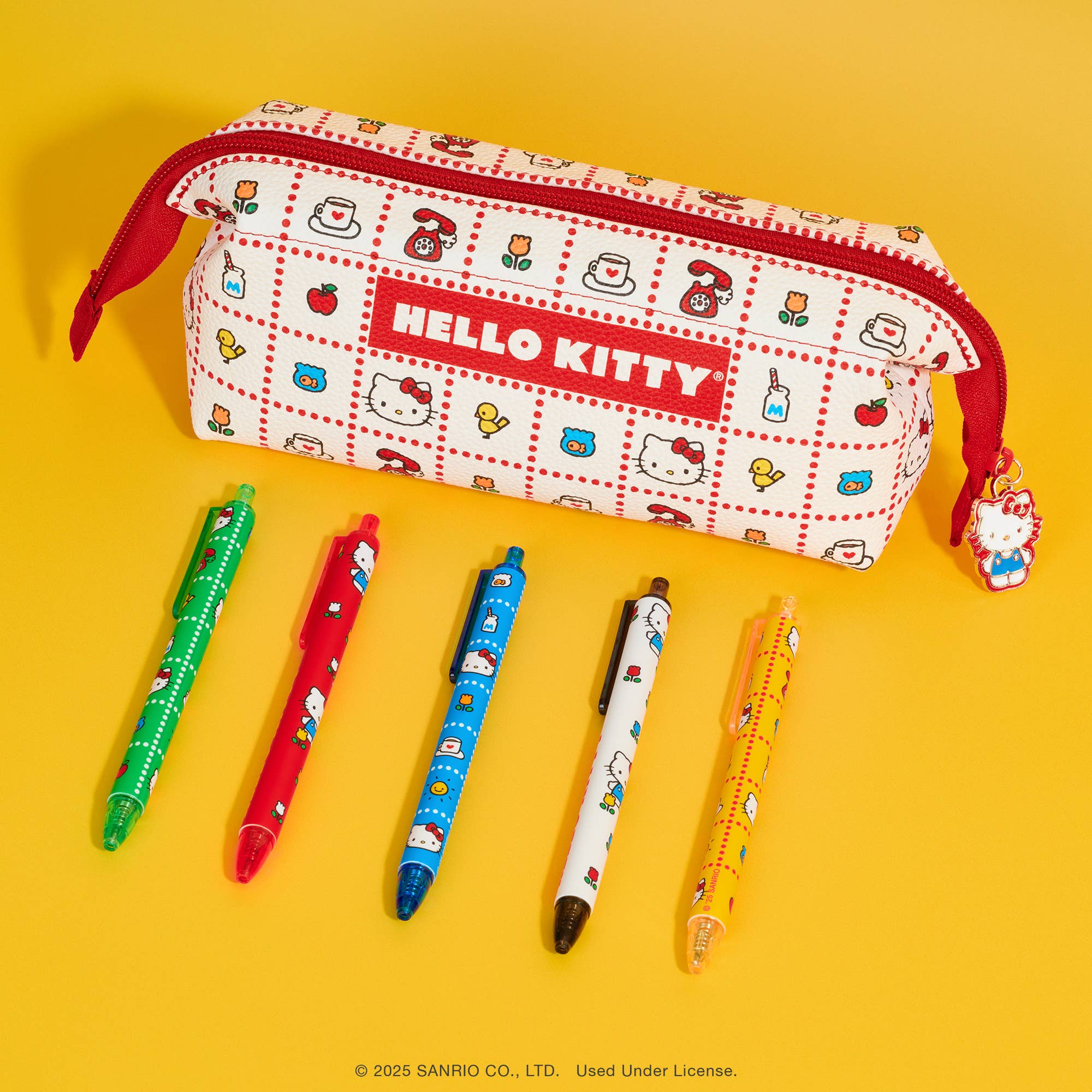 Retro Hello Kitty Soft-Touch Gel Pen Set 6
