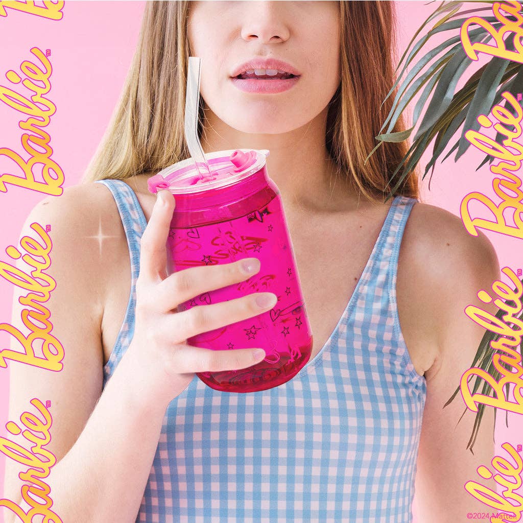 Barbie™ x Dragon Glassware® Love Out Loud Drinking Glasses 4