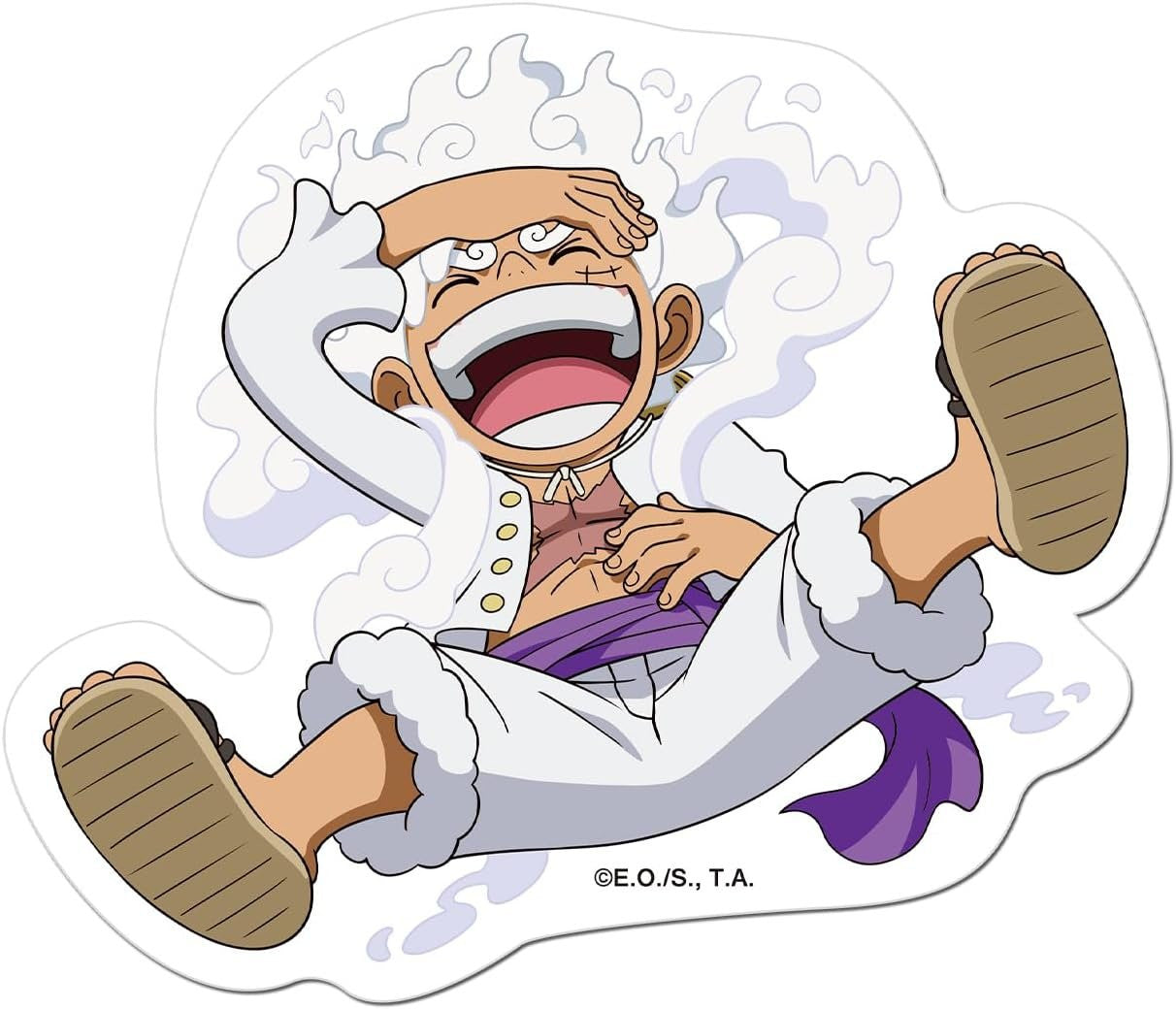 One Piece: Chibi Monkey D. Luffy Gear 5 #03 Car Sticker