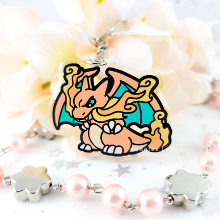Charizard Epoxy Acrylic Keychain Charm