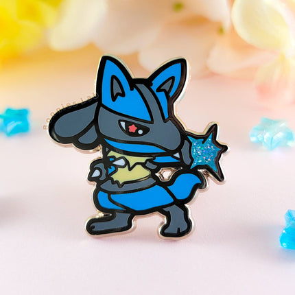 Lucario Enamel Pin