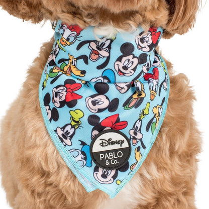 Mickey & Friends - Blue: Dog Bandana: Small