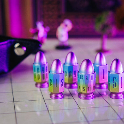 Web Exclusive Resin Bullet Poly Dice Set- Artificer
